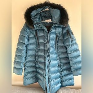 Laundry by Shelli Segal Puffer Coat Teal NWOT